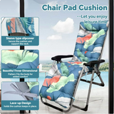 HioHa Lounge Chaise Chair Cushion,High Back Cushion Rocking Chair Padded Sofa Mat with Pillow 67x20x3.15 Inch