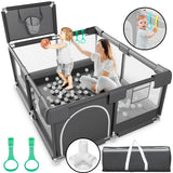 HioHa Baby Playpen, Portable Play Yard Baby Fences with Storage Bag for Infant Toddler(SWBP6)