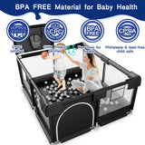 HioHa Baby Playpen, Portable Play Yard Baby Fences with Storage Bag for Infant Toddler(SWBP6)