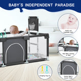 HioHa Baby Playpen, Portable Play Yard Baby Fences with Storage Bag for Infant Toddler(SWBP6)