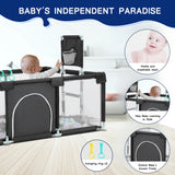 HioHa Baby Playpen, Portable Play Yard Baby Fences with Storage Bag for Infant Toddler(SWBP6)