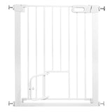 HioHa Baby Safety Gate, Extra Wide Dog Gate with Cat Door from 29.5in to 48.8in, Auto Close Easy Walk Thru Pet Gate, Pressure Mounted & Dual-Lock Design for Stairs, Doorway, House